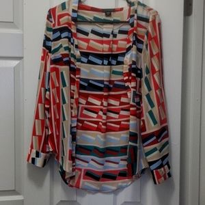 Metaphor Multicolored button up blouse